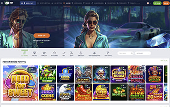 20Bet casino homepage.