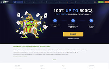 20Bet Casino welcome bonus.