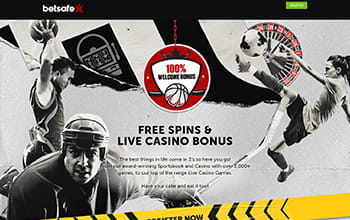 Betsafe Casino Homepage