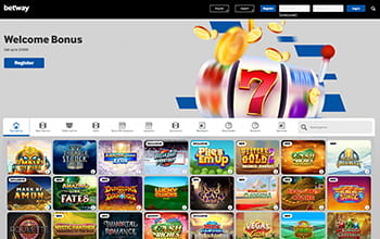 Betway casino homepage