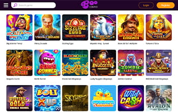 Game Selection at Boo Casino