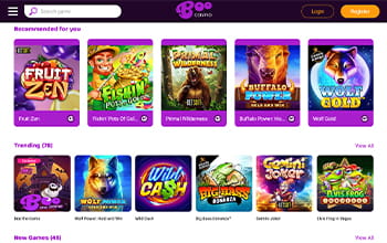 Boo Casino homepage