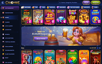 Casombie Casino homepage