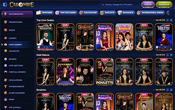 Casombie Casino Live casino games