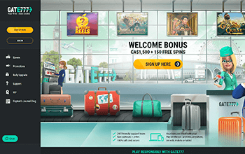 Gate777 casino homepage