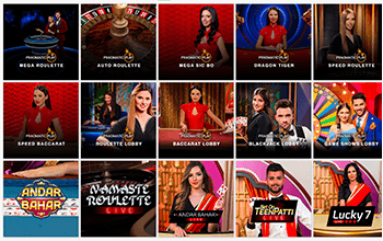 Gate777 Live casino games