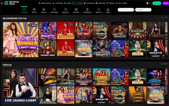 GranaWin Live Casino Games.