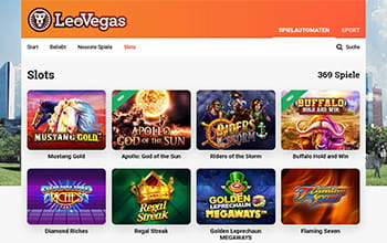LeoVegas casino games
