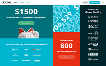 LuckyDays casino welcome bonus