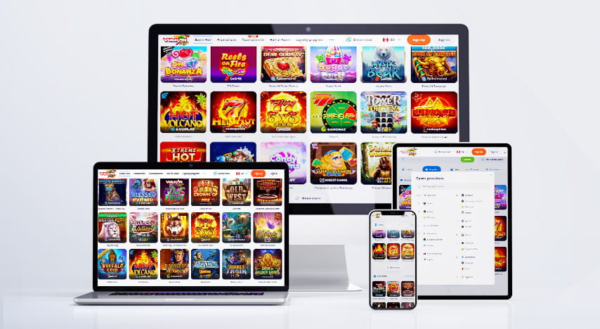 The mobile casino offer on desktop, tablet and smartphone.