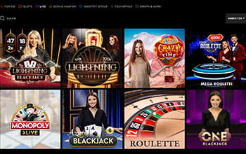 n1 live casino games