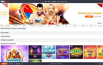 NetBet Casino homepage