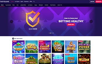 PartyCasino casino homepage