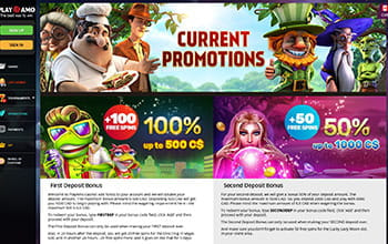 PlayAmo casino bonus offers