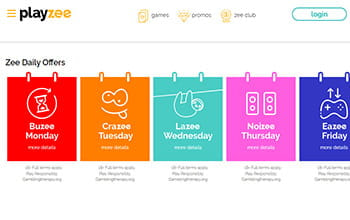 Playzee casino bonus offers