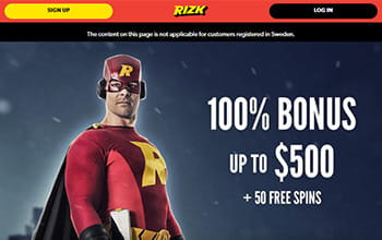 Rizk Casino Welcome Bonus