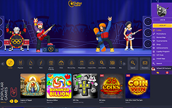 Rolling Slots casino homepage.