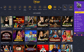 Rolling Slots live casino games.