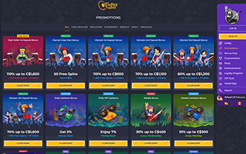 Rolling Slots casino bonus offers.