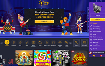 Rolling Slots casino welcome bonus.