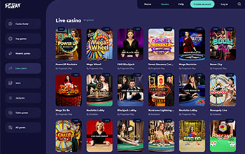 SpinAway Live casino games